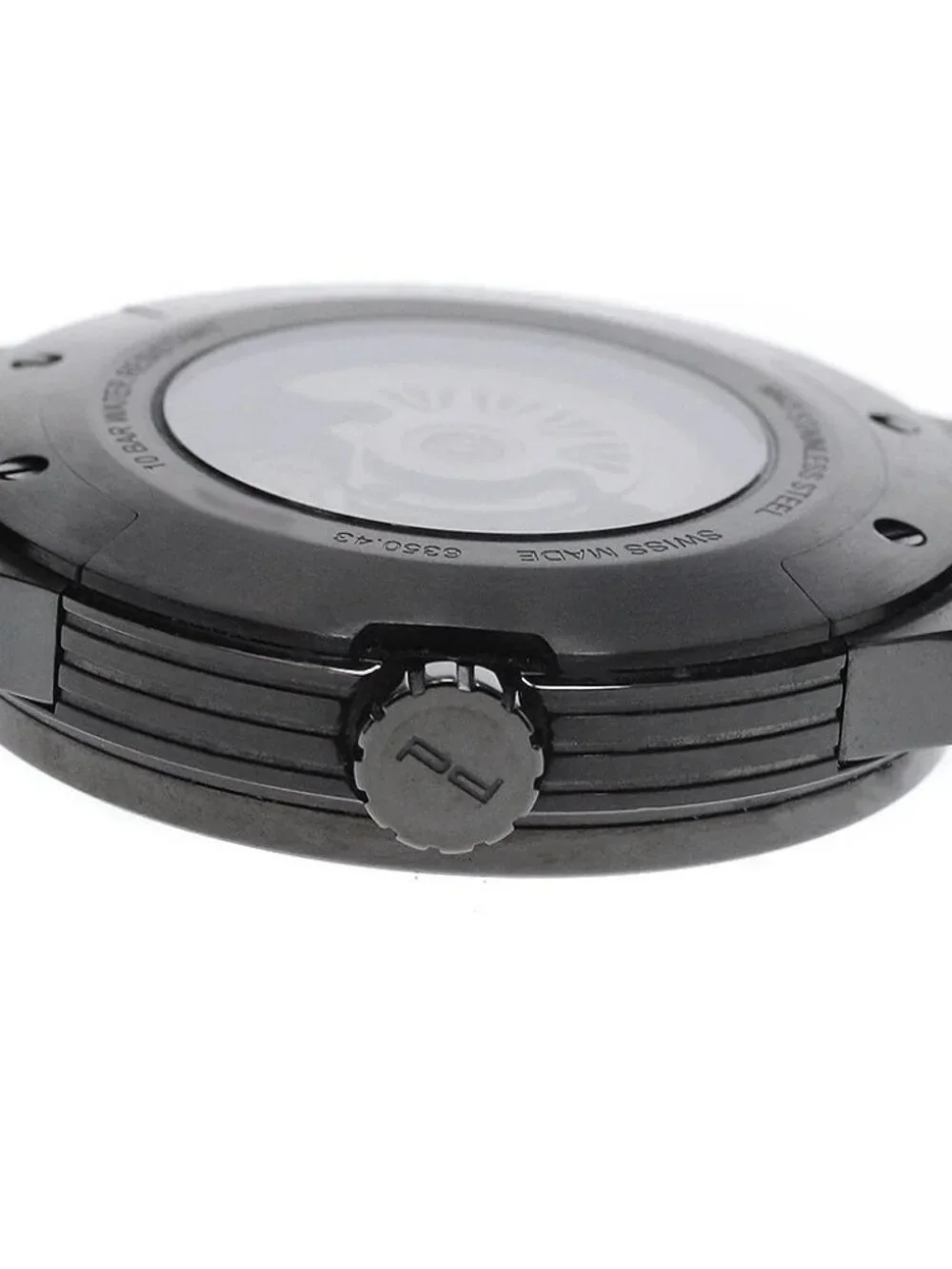 Porsche Design Flat Six P6350 6350.43 Date black Dial Automatic Men's_970948